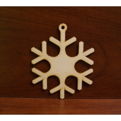 SKLEJKA #3mm Śnieżynka 15cm zawieszka
